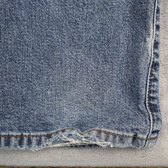 Calvin Klein Pants Womens 7 Blue Bootcut Low Rise Button Medium Wash Denim Jeans - Picture 15 of 16